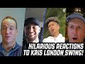 Steph Curry, Peyton Manning, Charles Barkley, & Phil Mickelson REACT to KRIS LONDON'S Golf Swing!