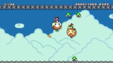 Super Mario Maker Levels: "Clown Car War"