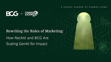 Rewriting the Rules of Marketing: How Reckitt and BCG Are Scaling GenAI