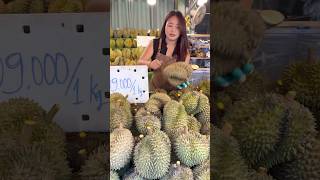 Fast Skill Cutting Durian in Vientiane Laos - Fruits Cutting Skill