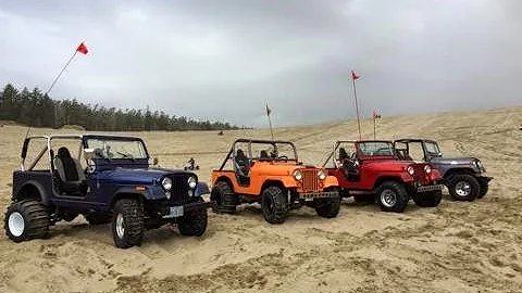 Small Block Chevy Powered Jeep CJ's in the Dunes