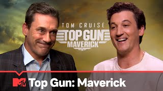 Top Gun Maverick Cast On NSFW Call Signs, Flying Lessons \& Emotional Scenes | MTV Movies