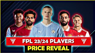 FPL 23/24 Players Price Reveal....haaland too expensive😥😥#fantasypremierleague