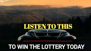 TRY IT TO WIN THE LOTTERY TODAY | Affirmation to win the lottery Today