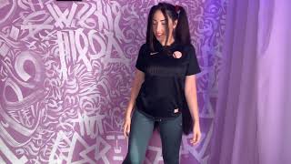 Mila longhair workout at home. 2 tails, ponytail preview
