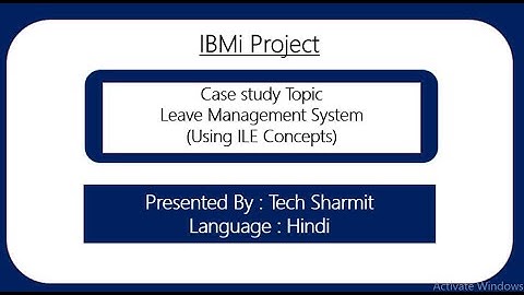 Leave Management System  in ibmi | ibmi complete project | IBMi Project with ILE Concepts | AS400 |