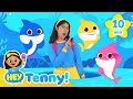 [ALL] Tenny Meets Baby Shark! | Nursery Rhymes | Educational Video for Kids | Hey Tenny!