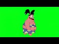 SpongeBob sam star walking green screen
