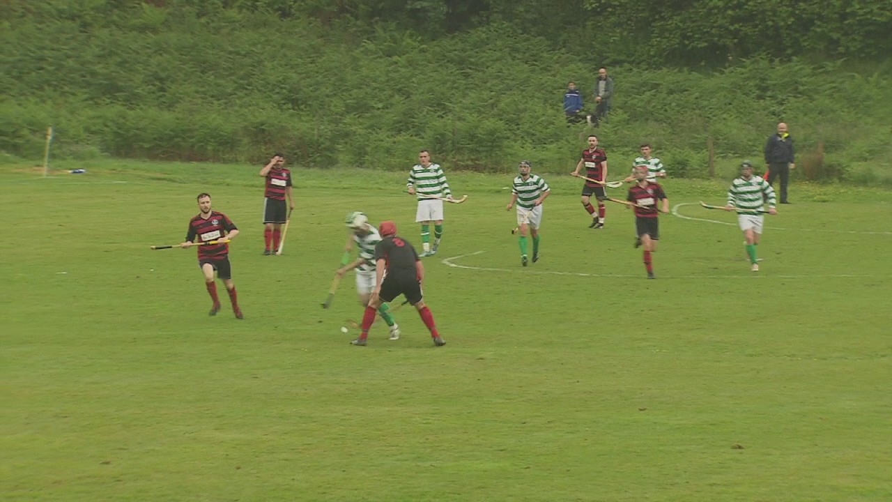 Aidan MacIntyre scores to make it Oban Celtic 0 Oban Camanachd 1 Artemis Macaulay Cup 17 06 17