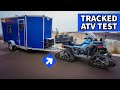 Ultimate ice house setup for tracked atvs core ice fit test