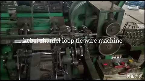 automatic double loop tie wire machine for binding rebars