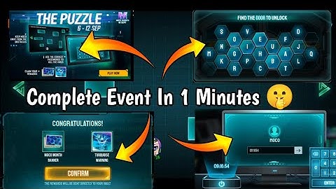 Free Fire New Event | The Puzzle Event Correct Password | Moco Password | Complete Moco Puzzle Event