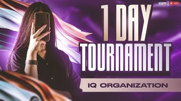 IQ 1 DAY TOURNAMENT | 1V1 TDM TOURNAMENT | BGMI LIVE  #bgmi #bgmilivetournament #tournament