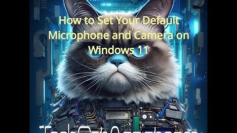 How to Set Your Default Microphone and Camera on Windows 11