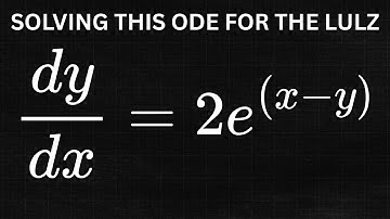 General Solution of a Differential Equation by Separating Variables with an Exponential