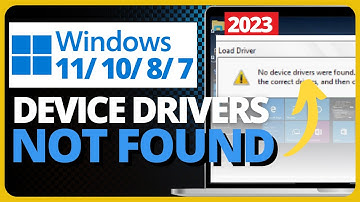 How To Fix No Device Drivers Were Found Windows 11 / 10 / 8 / 7 (2023)