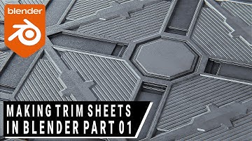 Making Trim Sheets in Blender 01! #b3d
