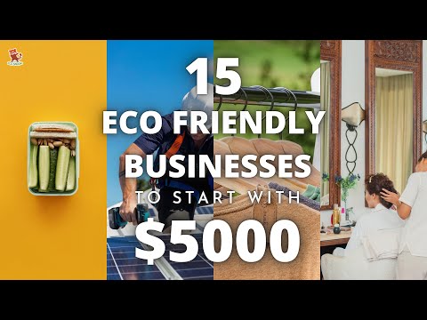 15 Innovative SUSTAINABLE & ECO FRIENDLY business IDEAS to start with $5000