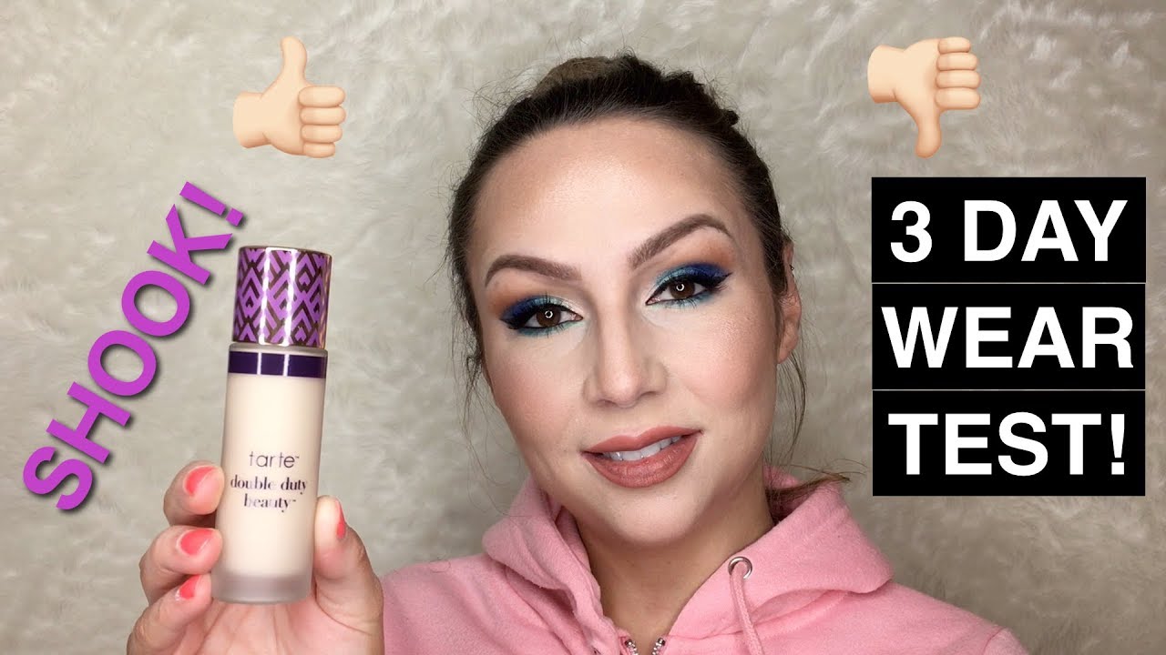 Tarte Shape Tape Matte Foundation 3 Day Wear Test! Kristy J - YouTube