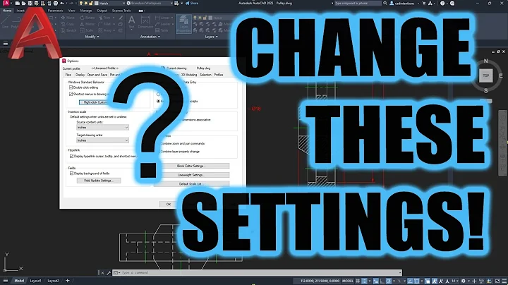 Top 10 AutoCAD Settings to Change NOW! (Stop Wasting Time!)