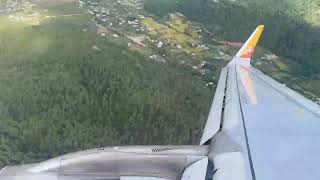 Amazing landing into the most difficult airport : Paro, Bhutan (Time-lapse)