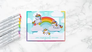Lawn Fawn – Lift the flap slider card