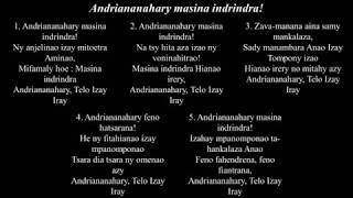 Video thumbnail of "Andriananahary masina indrindra!"