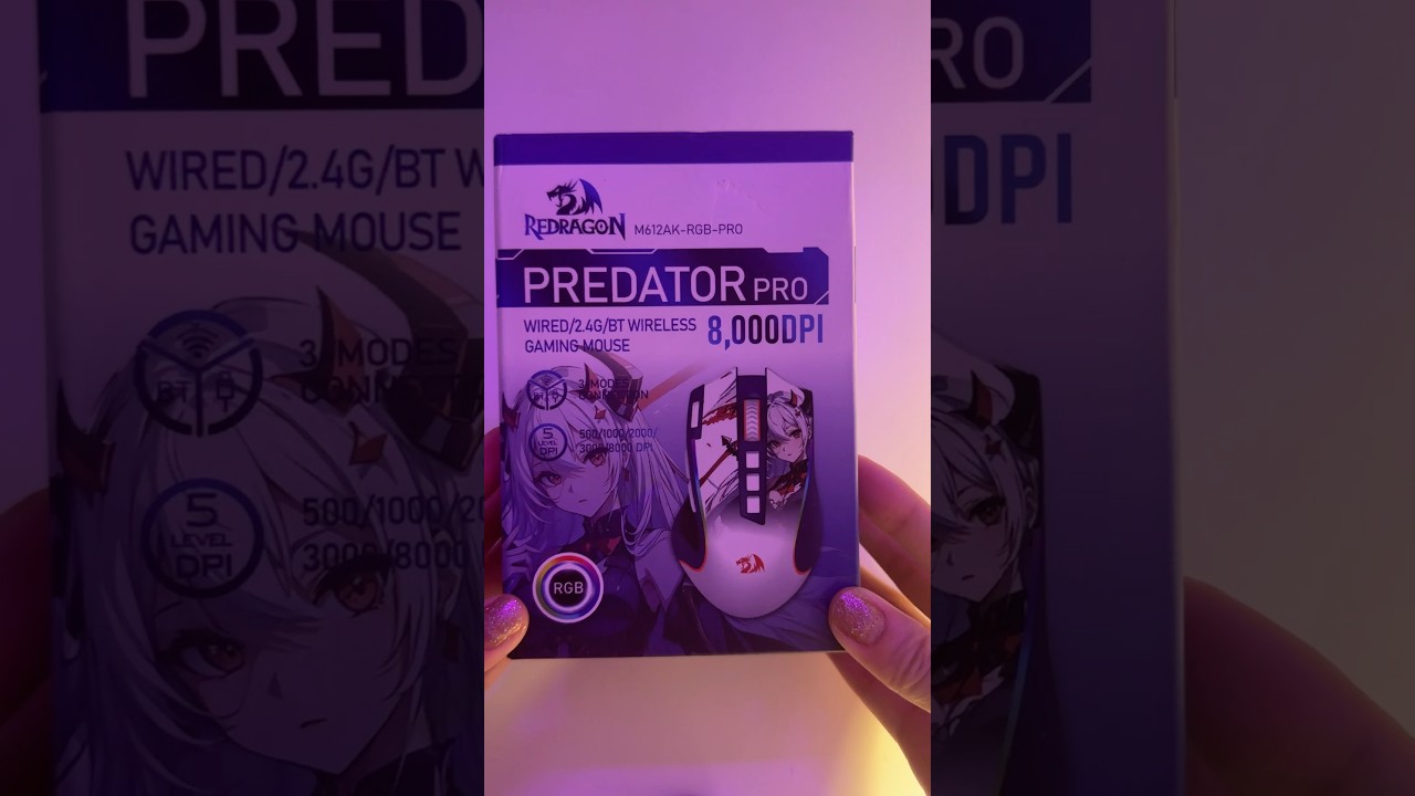 Unboxing Redragon Predator Pro Wireless Gaming Mouse! #reddragon #gamingmouse #gaming #unboxing