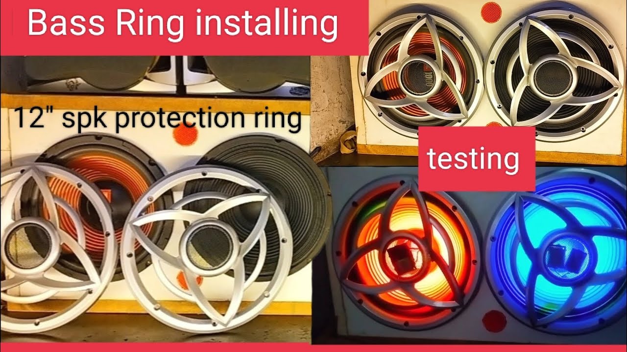 Speaker safety ke liye bass tube ring kaise lagaye (how to install bass