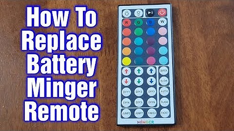 How To Replace Battery Minger RGB LED Strip Lights Remote