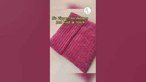 DIY Envelope Cushion Cover | No Zipper, No Button Needed