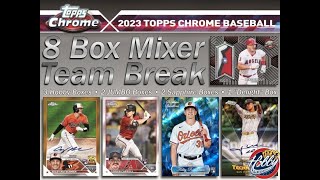 2023 Topps Chrome + SAPPHIRE 8 Box Team Break #3 eBay 03/14/24