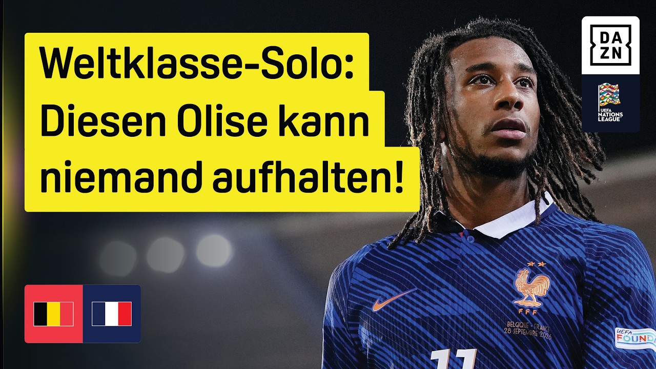 Olise macht mal wieder den Unterschied: Belgien - Frankreich | UEFA Nations League | DAZN Highlights