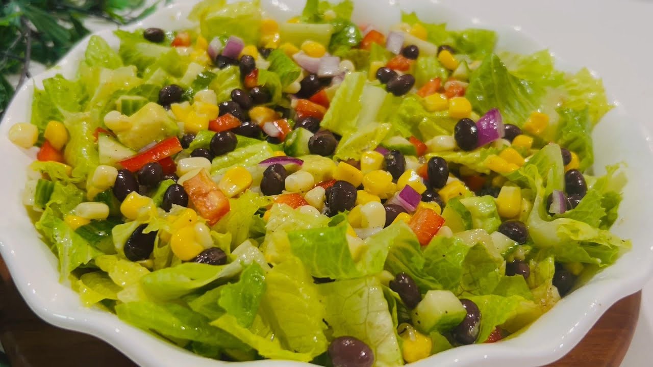 How to Make Simple Black Bean and Corn Salad -Healthy Delicious Salad in mins..