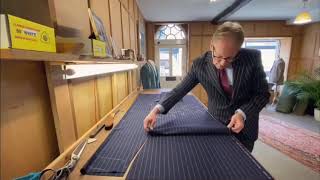 Cutting a Savile Row bespoke suit. Savile Row Bespoke Tailor Cuts New Path Forward