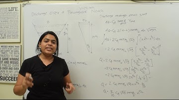 Discharge over a Triangular Notch | Triangle Notch Derivation | Triangle Notch | Fluid mechanics
