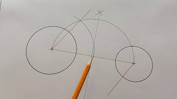 Construction of an Internal Tangent between 2 Circles of unequal Radii