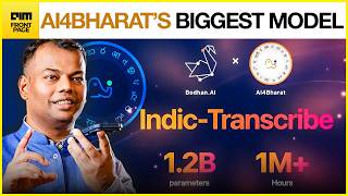 BREAKING: AI4Bhārat & Bodhan AI Launch Indic-Transcribe - 1.2B Parameter Model For Indian Languages