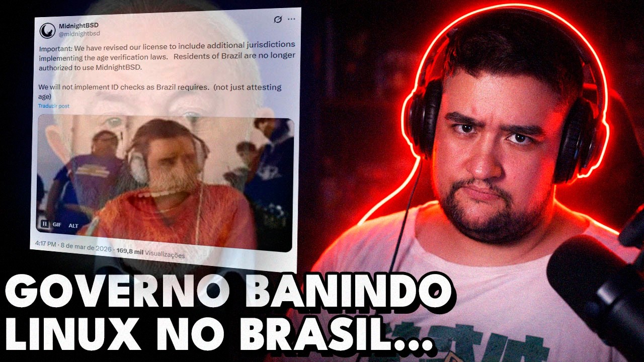PARABÉNS GOVERNO! CONSEGUIU BANIR LINUX DO BRASIL COM A LEI FELCA...