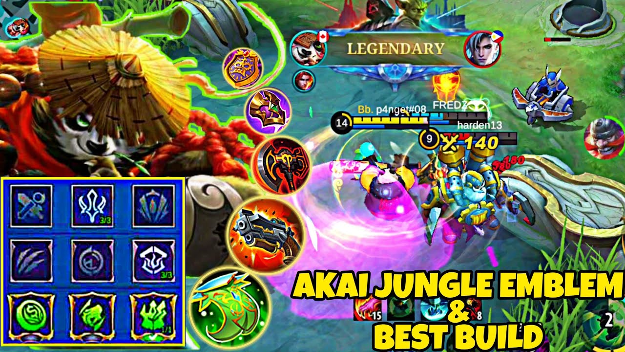 JUNGLE EMBLEM & NEW META BUILD FOR AKAI 🔥