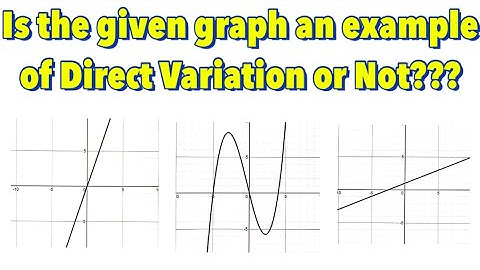 Is Given Graph an Example of a Direct Variation or Not???