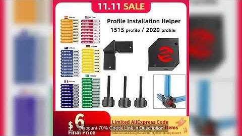 FYSETC CNC All metal Right-Angle Ruler 15/20 Profile Installation Helper For Voron V0 2.4 Micron Sal