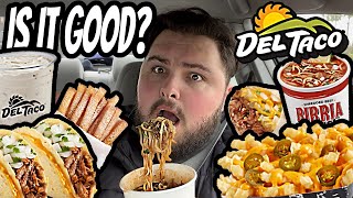 Del Taco Shredded Beef Birria Menu & Nacho Cheese Fries Review!