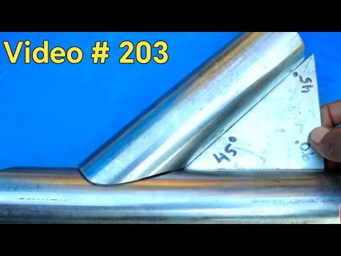 Easy Way For pipe cutting || 45 deegri angle cutting #industrial