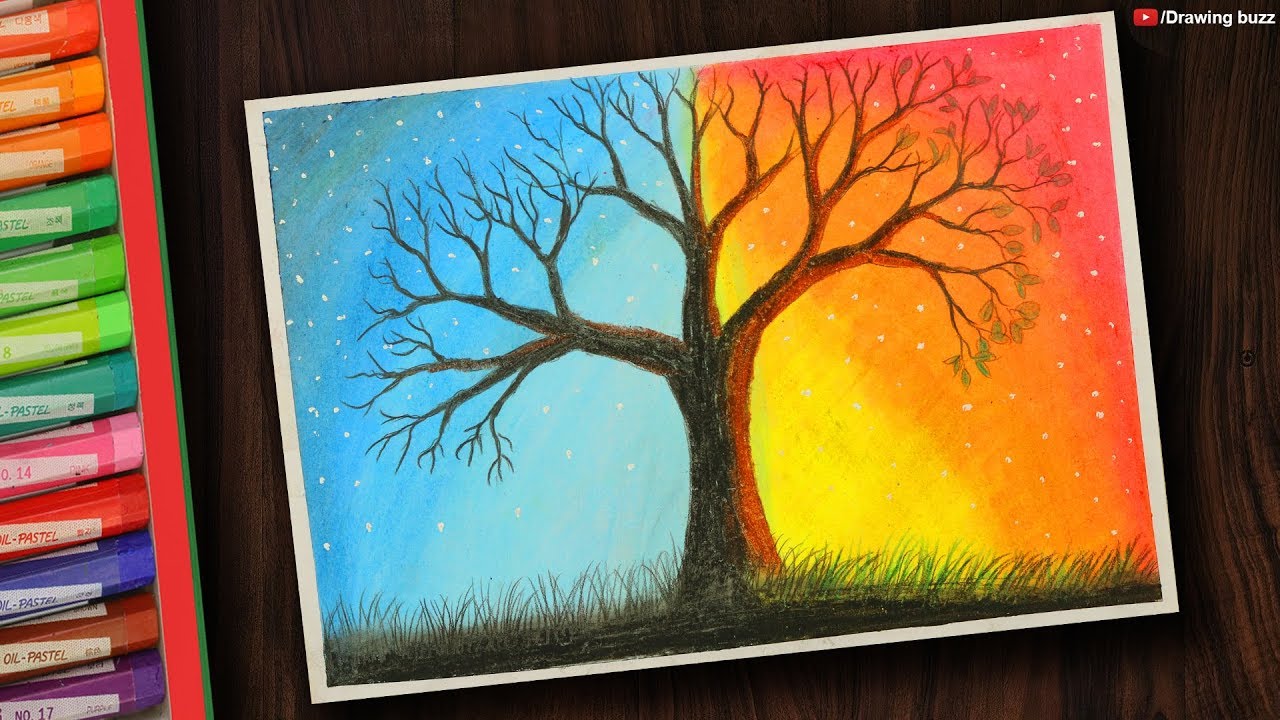 Featured image of post Easy Scenery Drawing With Wax Crayons / Add marker drawings on top for an added creative dimension!