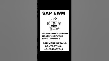 SAP S4HANA END TO END GREEN FIELD IMPLEMENTATION PROJECT TRAINING WITH 100% PLACEMENT