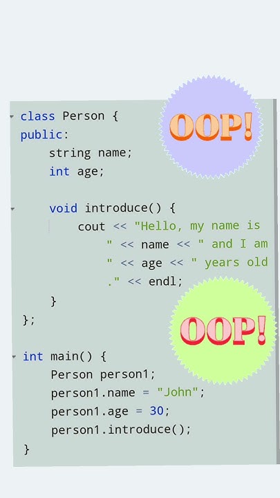 Object -Oriented programming (OOP) / Basic of CPP language / C++Program ...