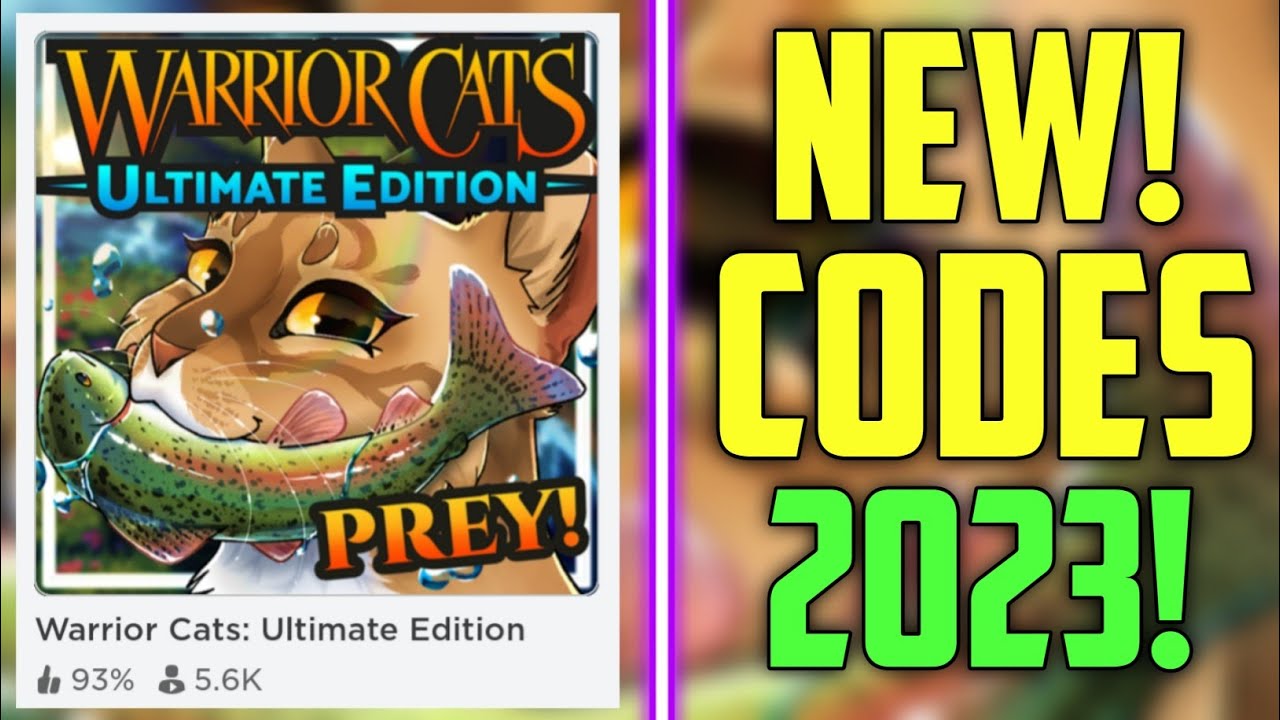 ALL NEW *SECRET* CODES in WARRIOR CATS ULTIMATE EDITION CODES! (ROBLOX) 