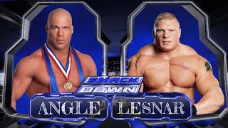 WWE 2K20 Kurt Angle vs Brock Lesnar | WWE CHAMPIONSHIP MATCH | PS4 #brocklesnar