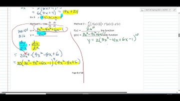MAT 2410/201 Calculus I Section 3.6 Part 2 Differentiating a Composition of Functions